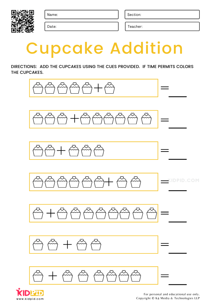 Addition Worksheets For Grade 1 With Answer Key Worksheets Library