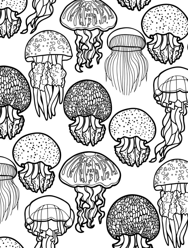 free animal coloring pages for adults