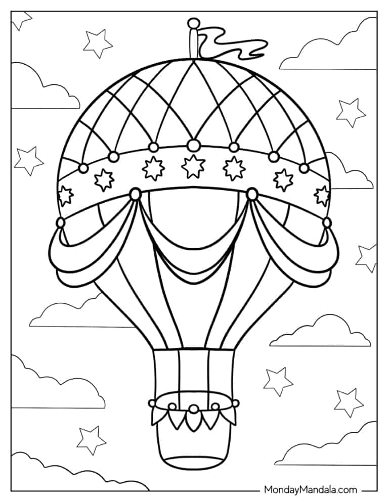 Adult Coloring Pages Hot Air Balloons Best Images Hot Sex Picture