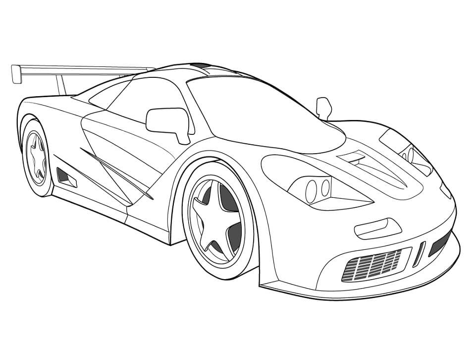 Coloring Pages Of Race Cars