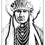 Adult Native American Indian Coloring Pages Printable