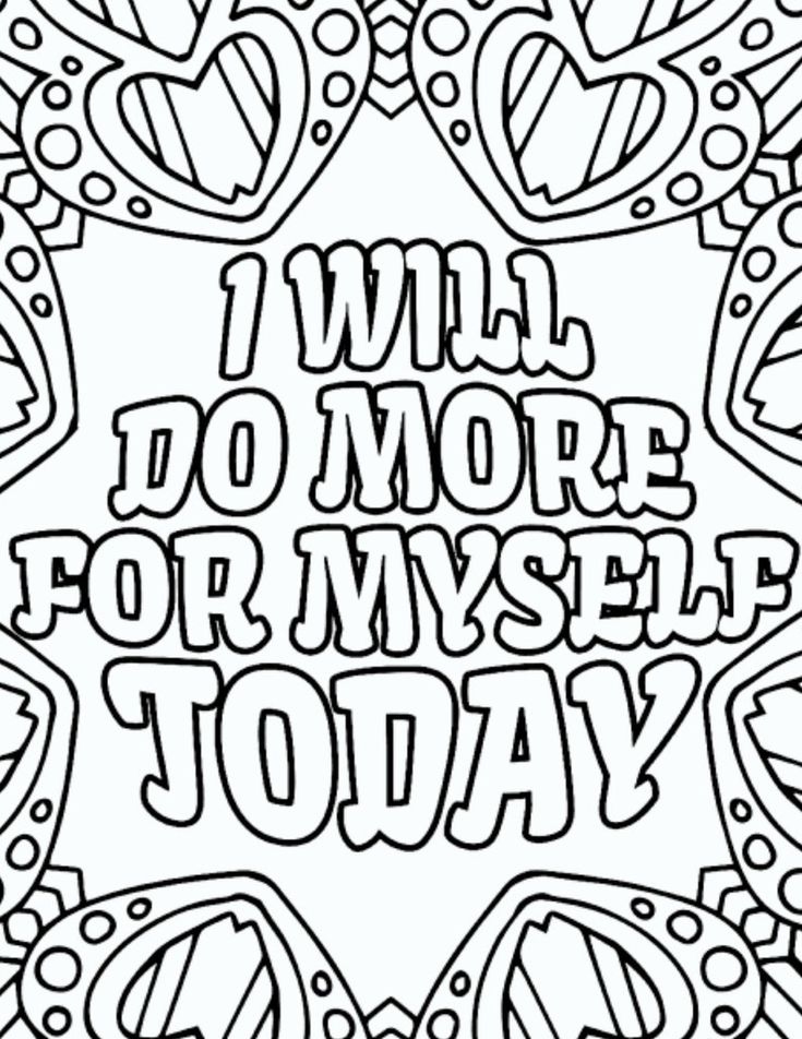 Affirmation Coloring Pages Coloring Home