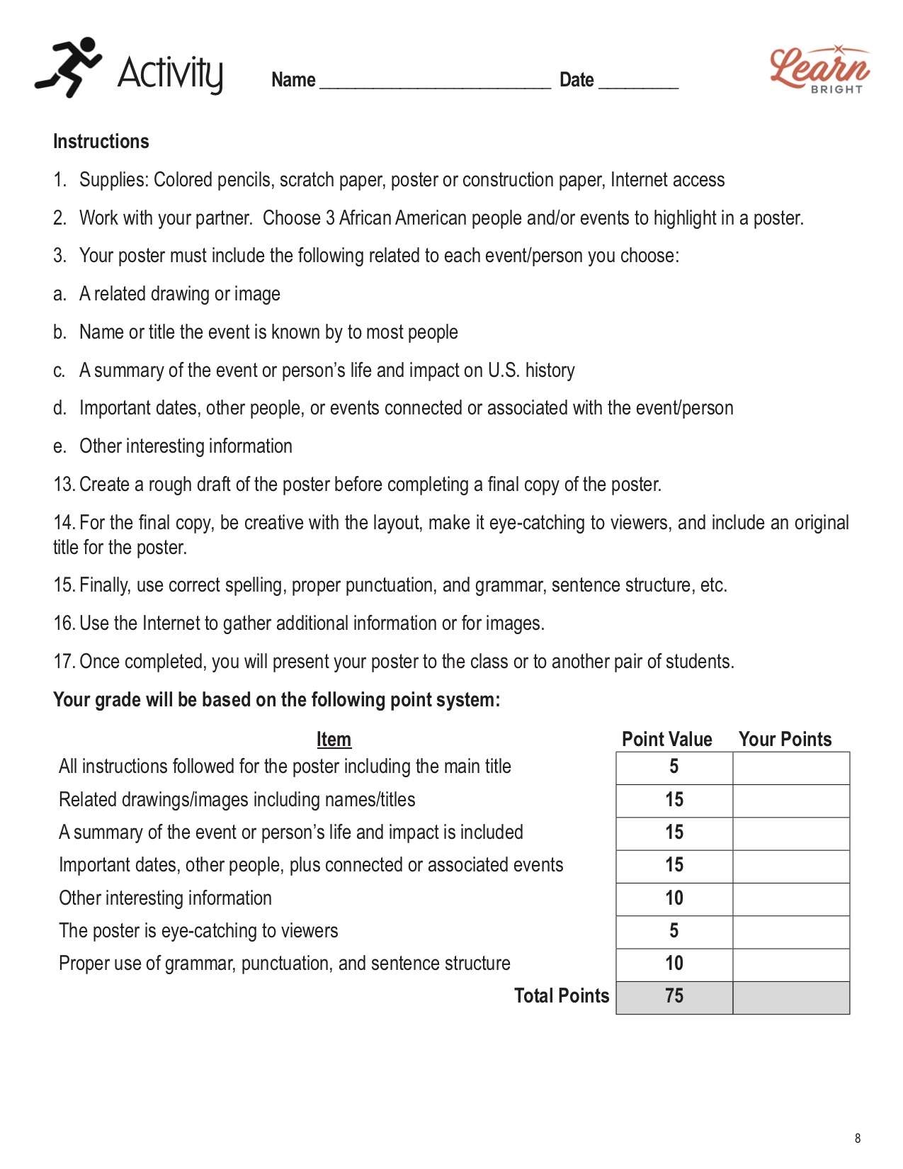 African American History Worksheets Library