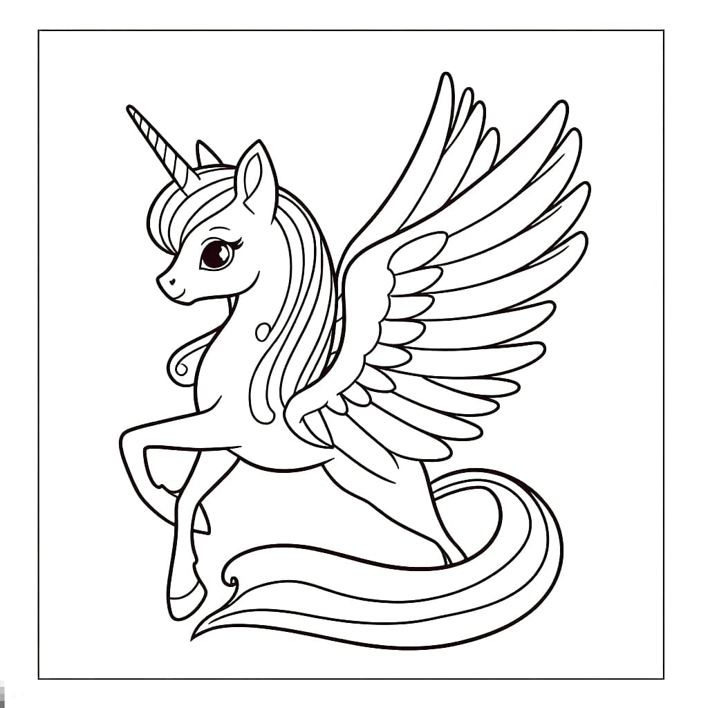 Alicorn Coloring Pages 17 Printable Sheets Simple To Draw Easy For 