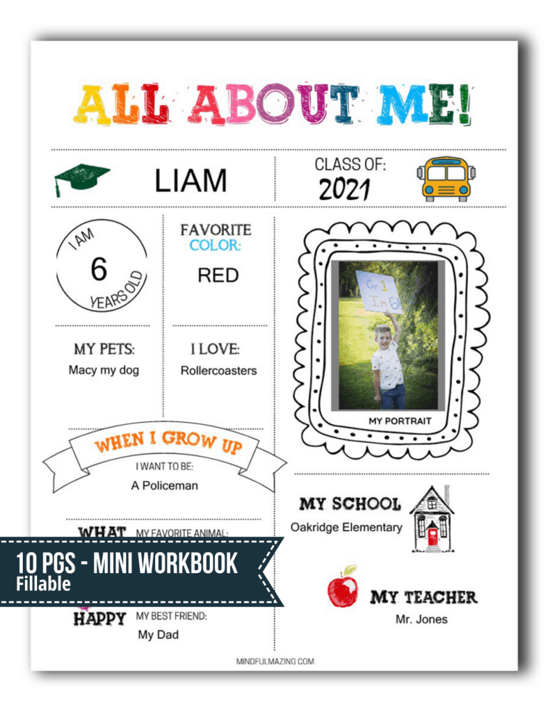 All About Me Kindergarten Worksheets Worksheets For Kindergarten