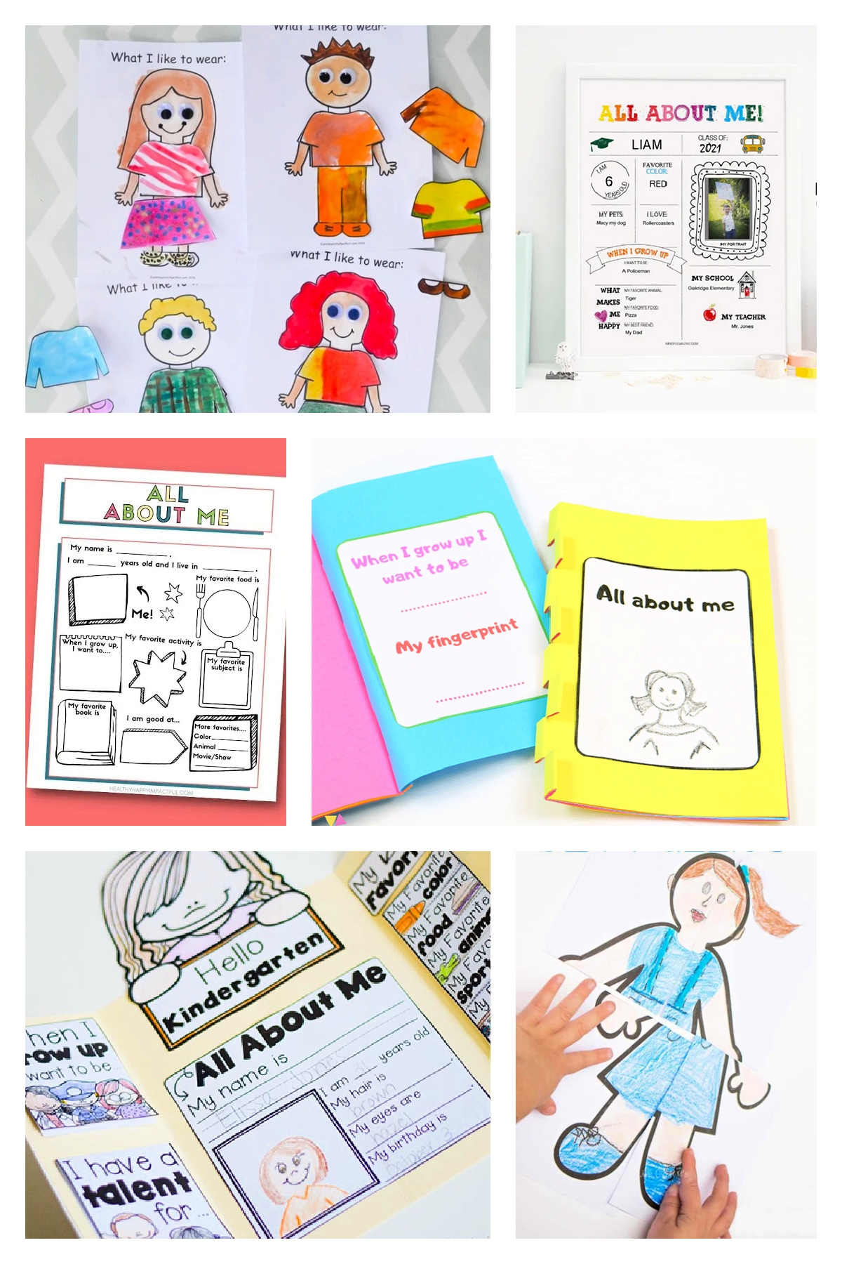 all about me worksheet free
