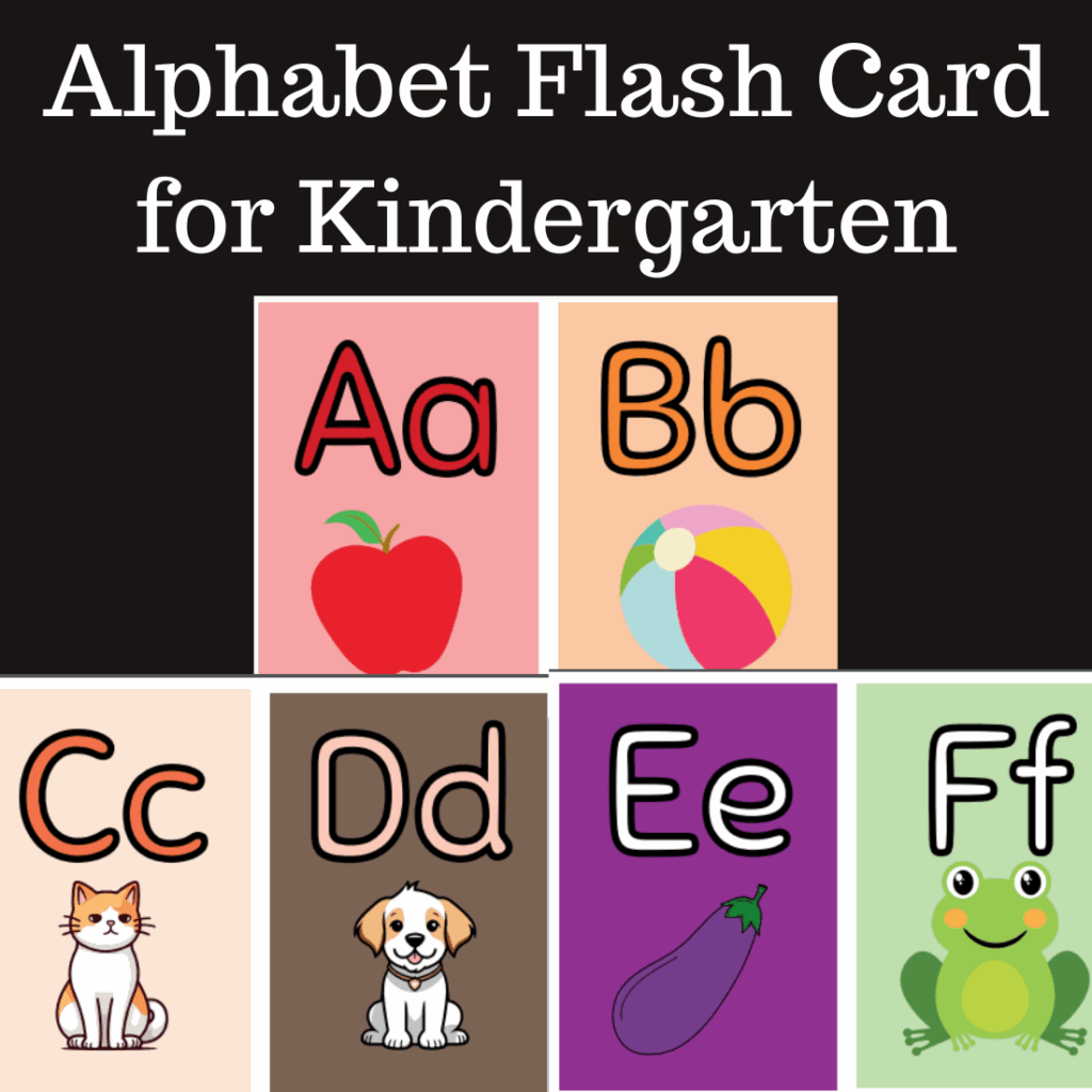 Alphabet Flash Card For Kindergarten PDF Printable Worksheets Library