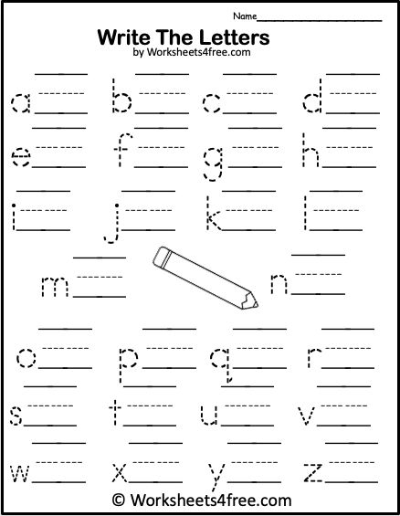 Alphabet Worksheets For Preschool Tracing Letters And Numbers