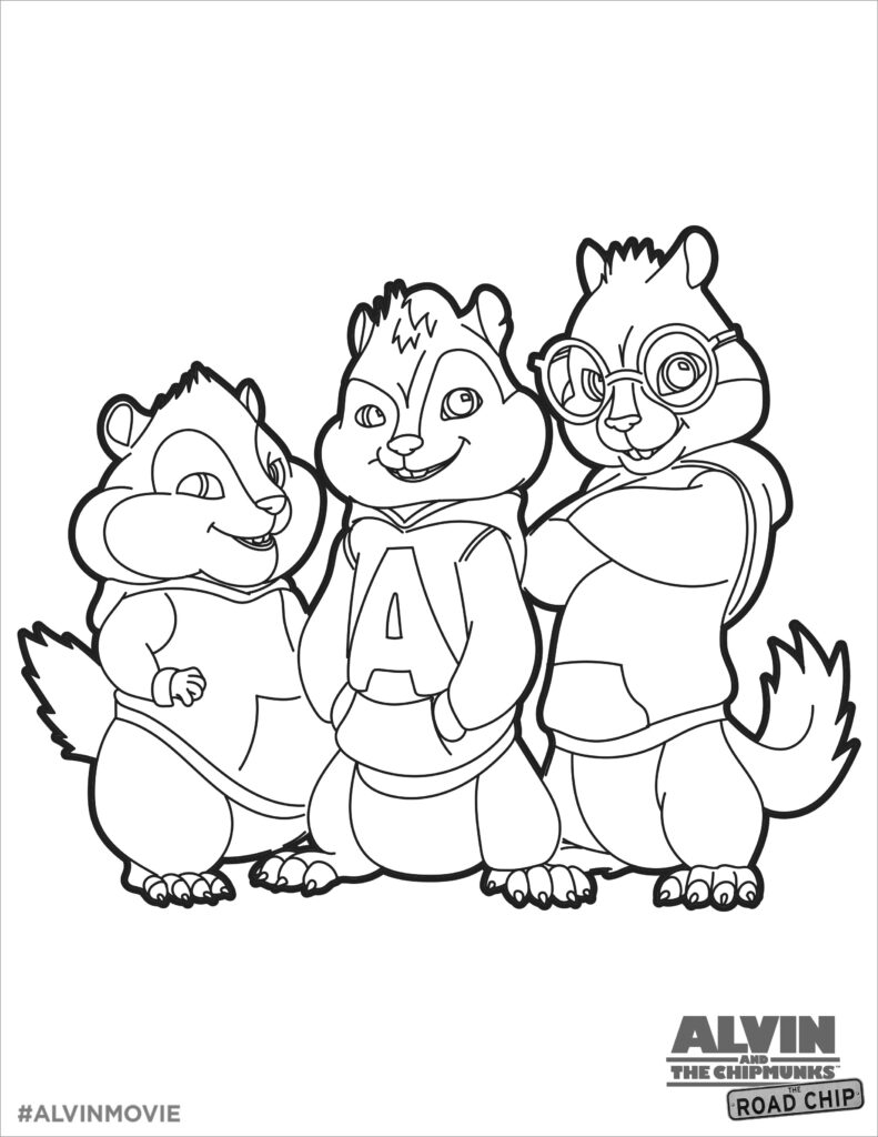 Alvin And The Chipmunks Chipwrecked Coloring Pages ColoringBay