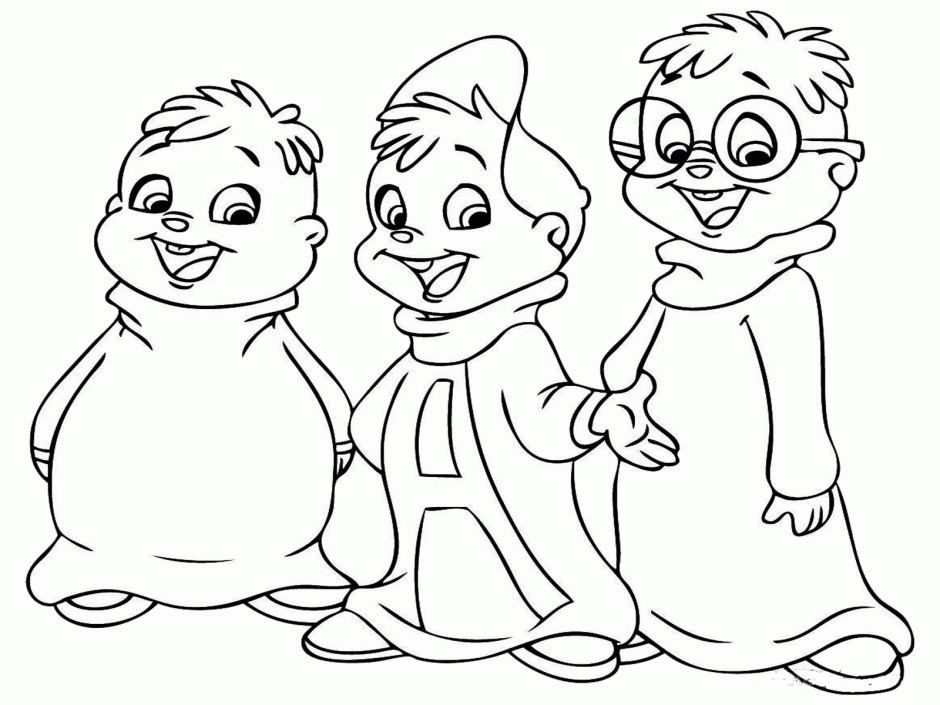 Alvin And The Chipmunks Coloring Pages Coloring Home