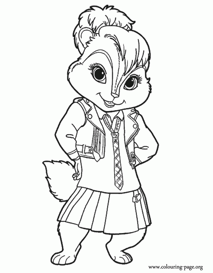Alvin And The Chipmunks Coloring Pages Coloring Home