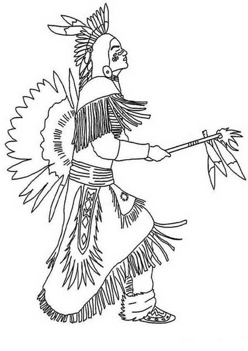 American Indian Coloring Pages