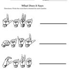 American Sign Language Worksheets For Beginners Language Worksheets