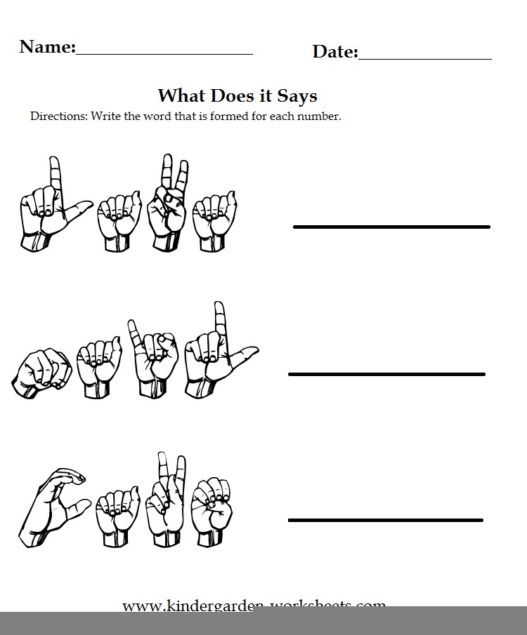 American Sign Language Worksheets For Beginners Language Worksheets
