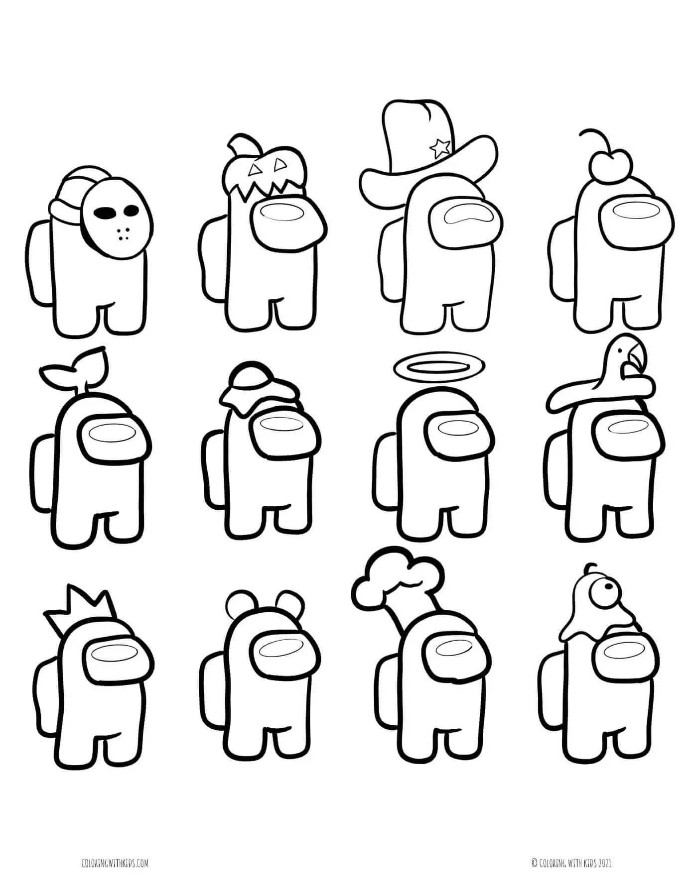 Among Us Coloring Pages To Print Out Tasteserv