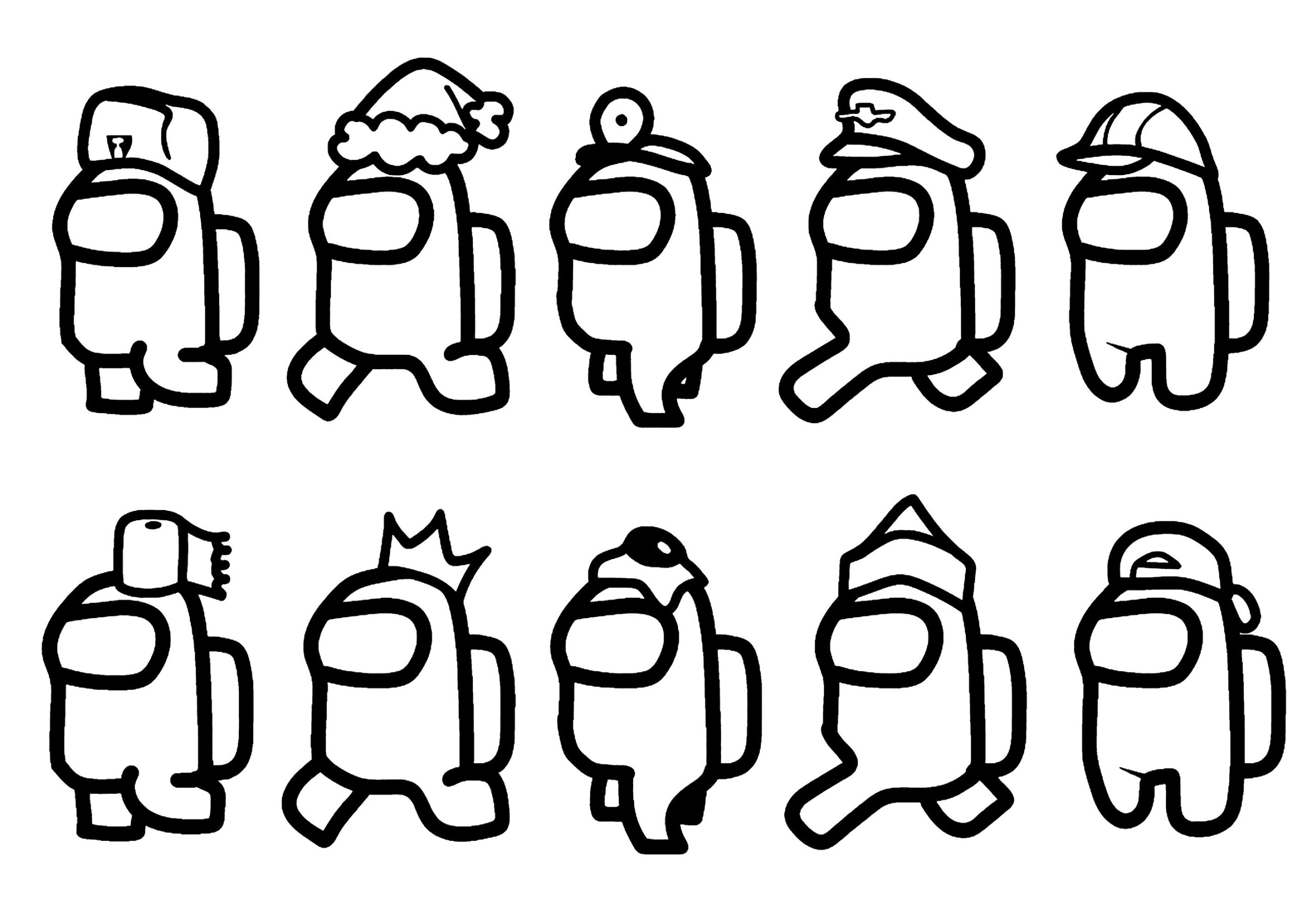 Among Us Coloring Pages