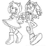 Amy From Sonic Coloring Pages Coloring Home
