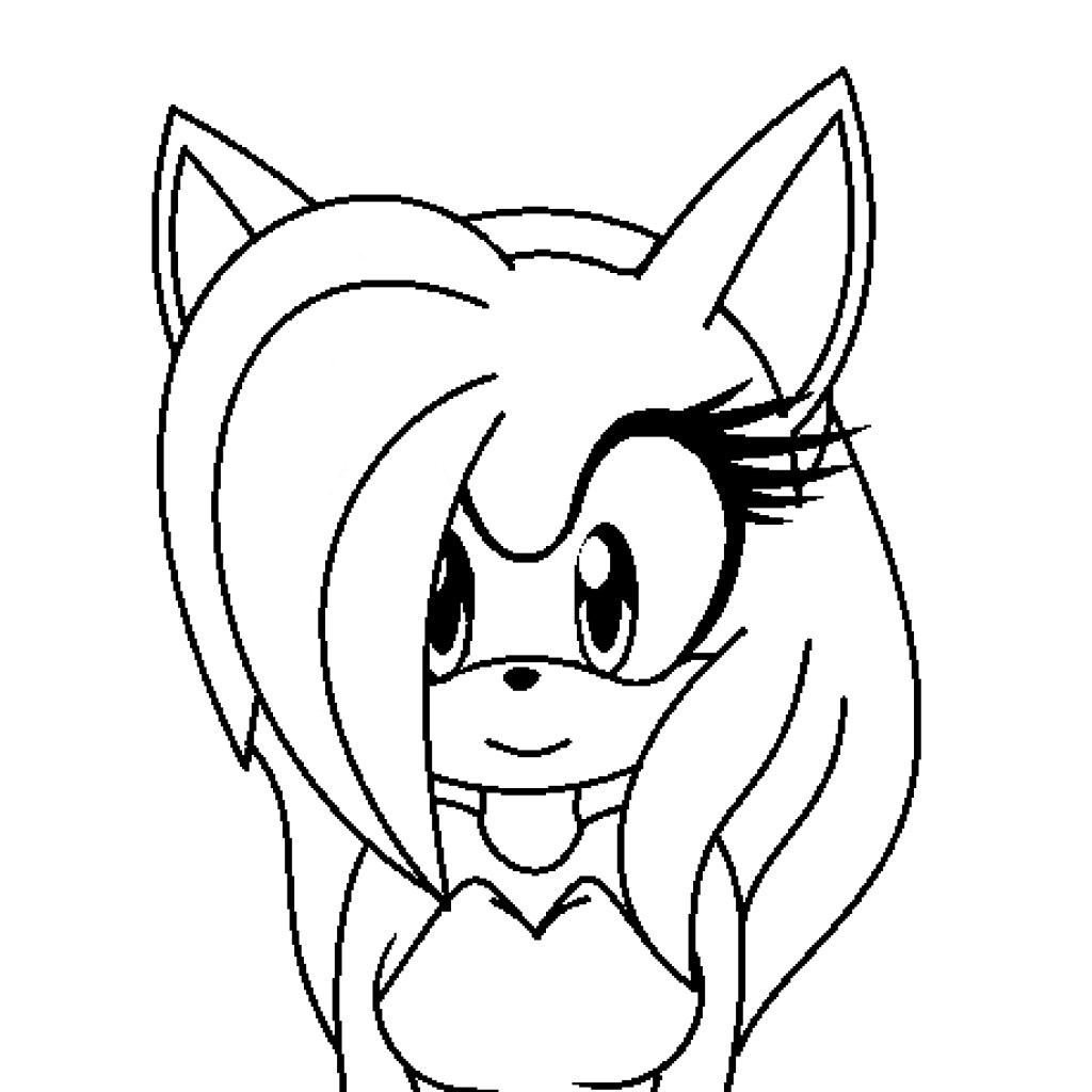 Amy Sonic Coloring Pages At GetDrawings Free Download