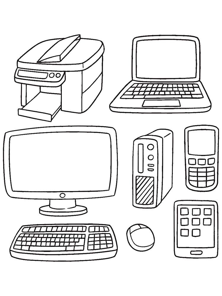 Computer Coloring Pages