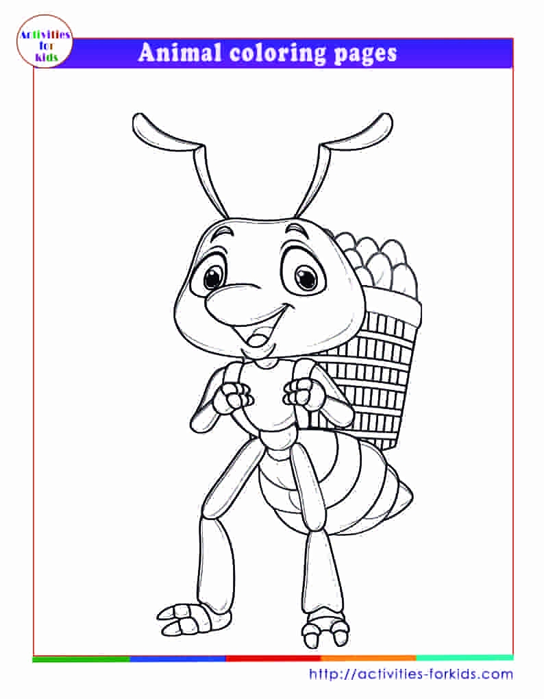 free animal coloring pages for kids