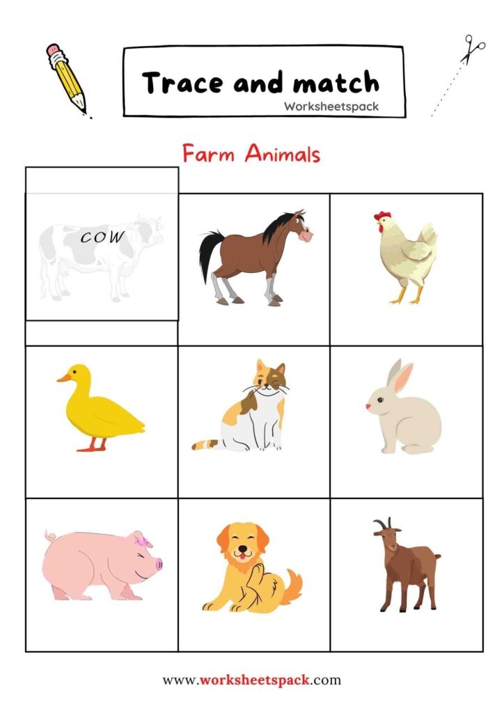 Animals Kindergarten Writing Worksheets PDF Worksheetspack 