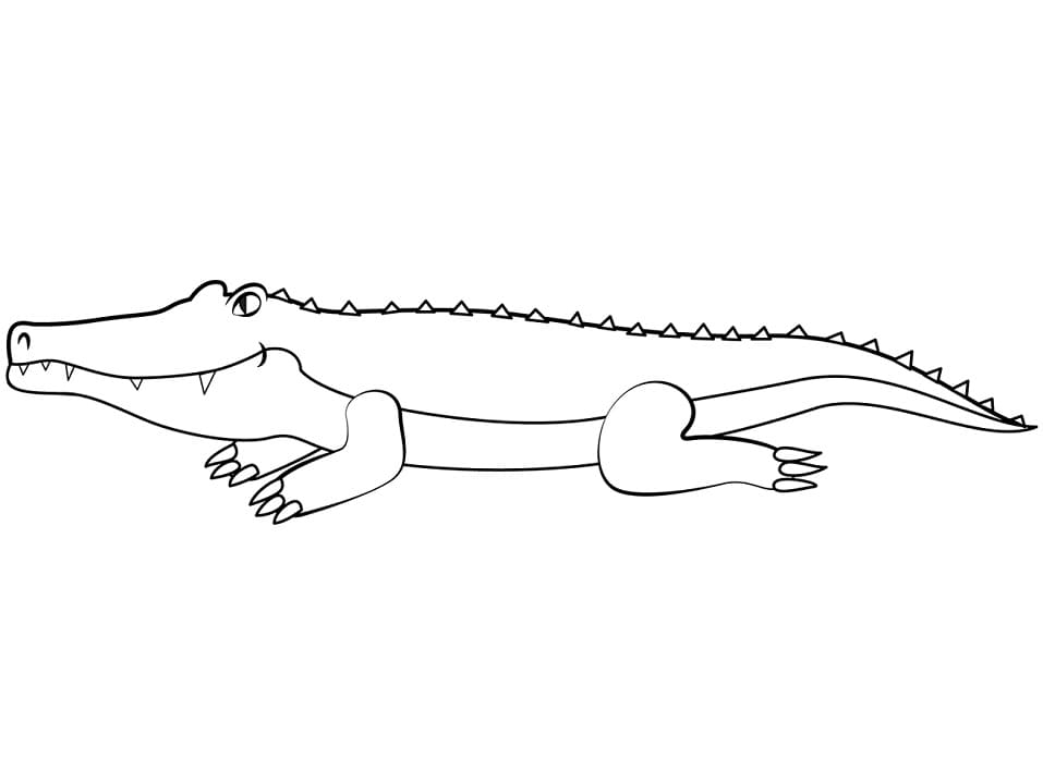 Animated Alligator Coloring Page Free Printable Coloring Pages For Kids