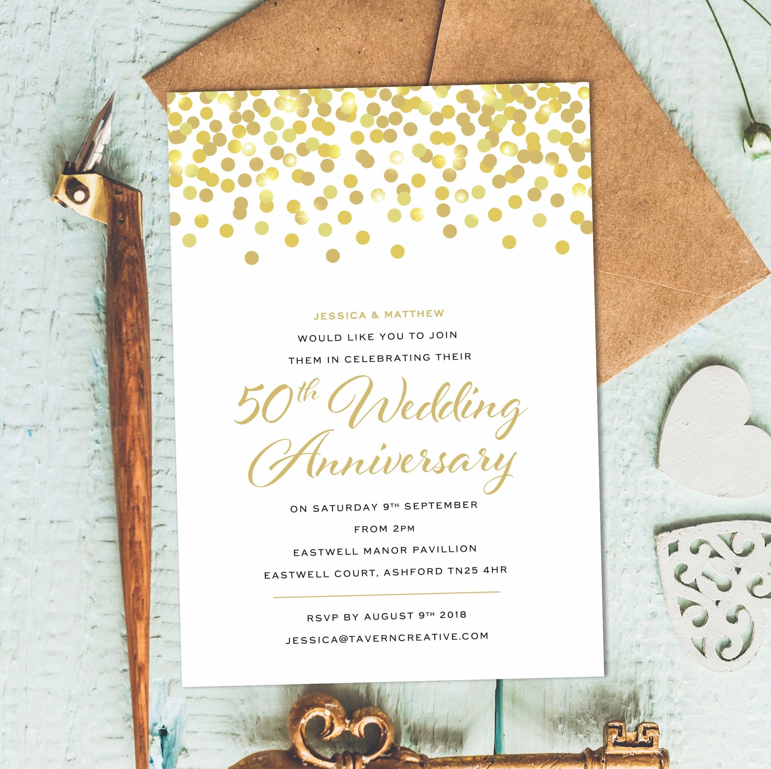 Anniversary Invitations Templates Social Media Template