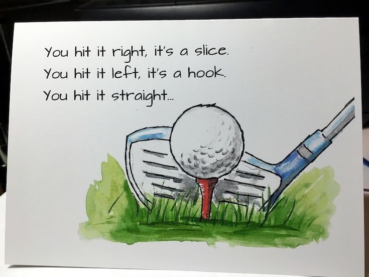 printable funny golf birthday cards