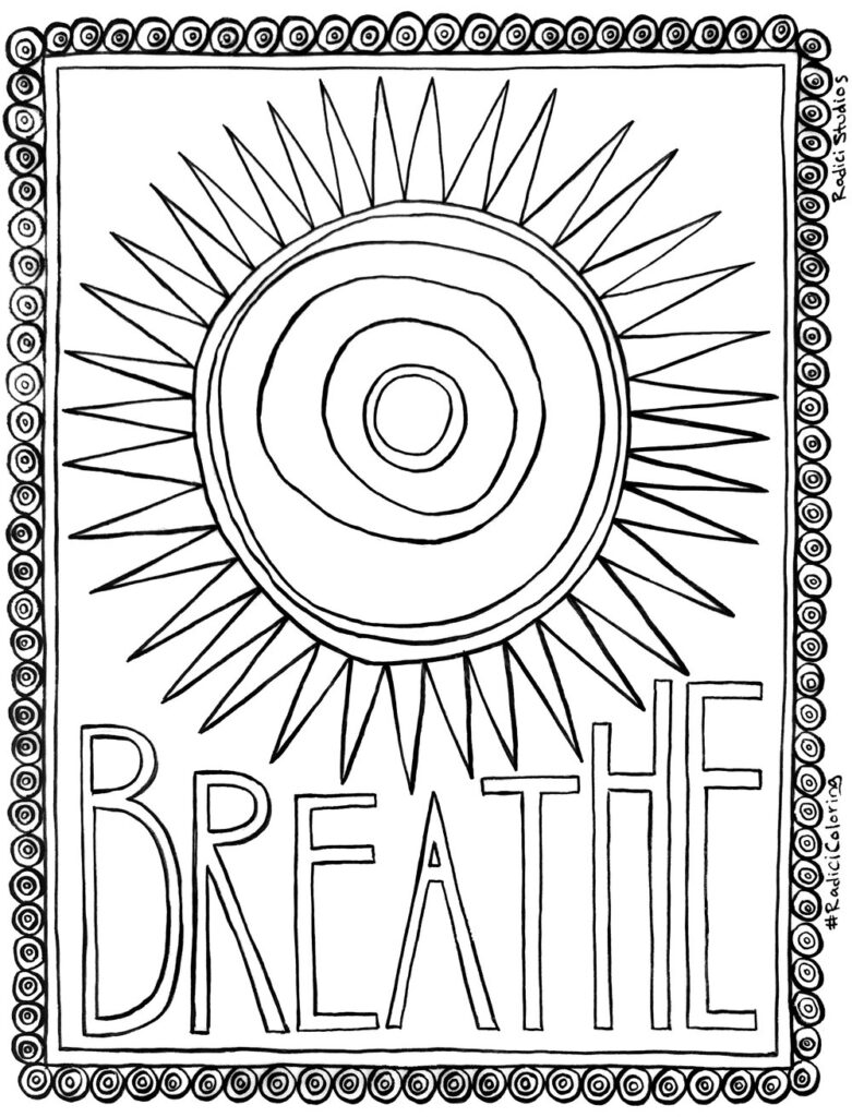 Anxiety Coloring Pages Coloring Home