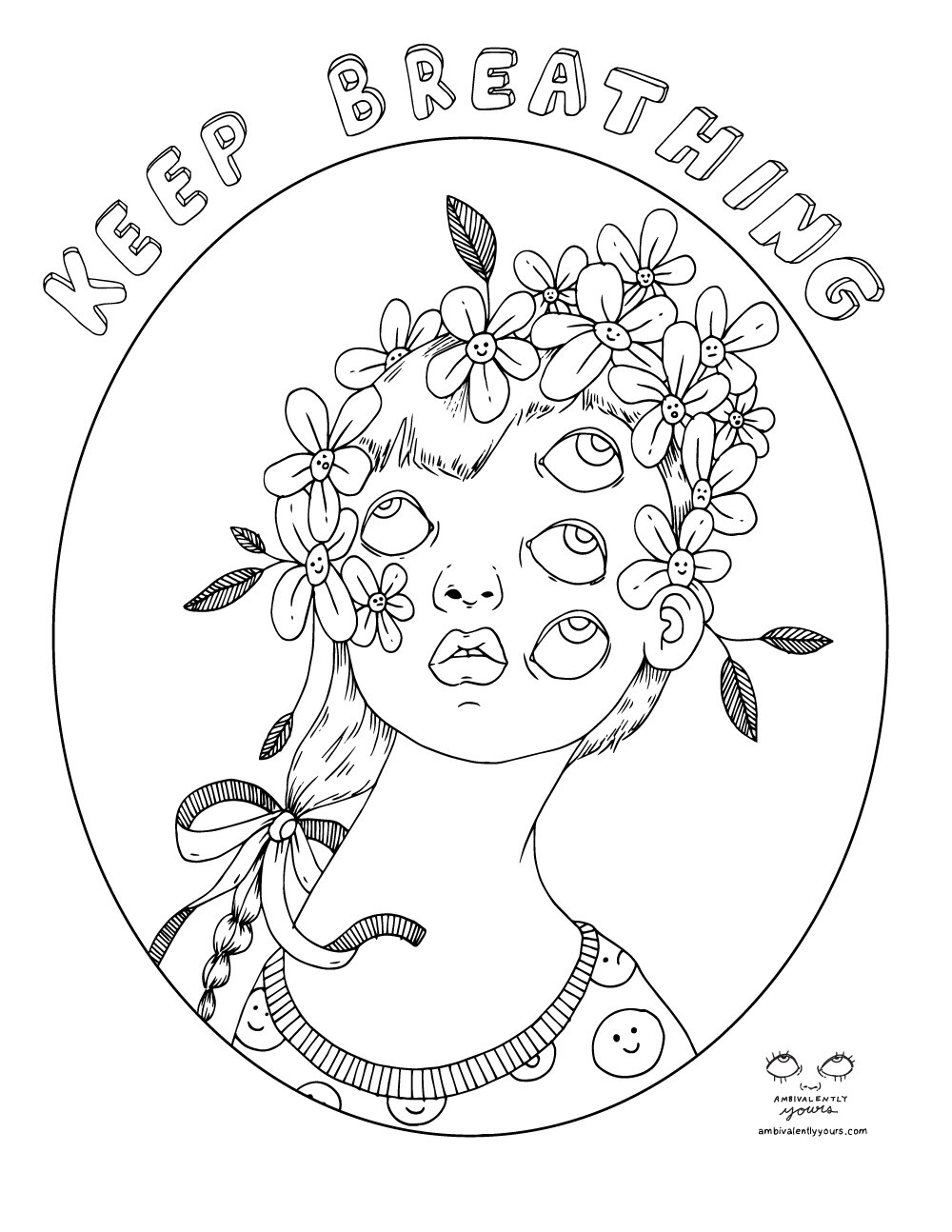 Anxiety Coloring Pages Coloring Nation