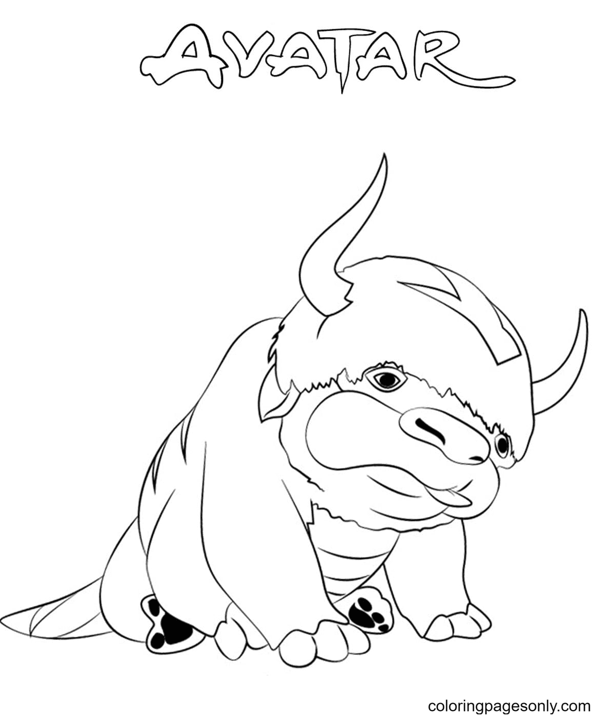 Avatar Coloring Page