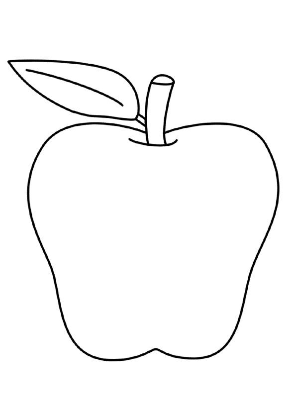 Apple Color Page Printable Free DefenseDer
