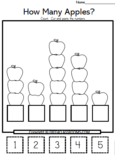 Apples Where They Come From Preschool Theme Worksheets Worksheets