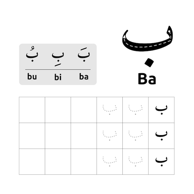 Arabic Letters Worksheets For Kids Infoupdate