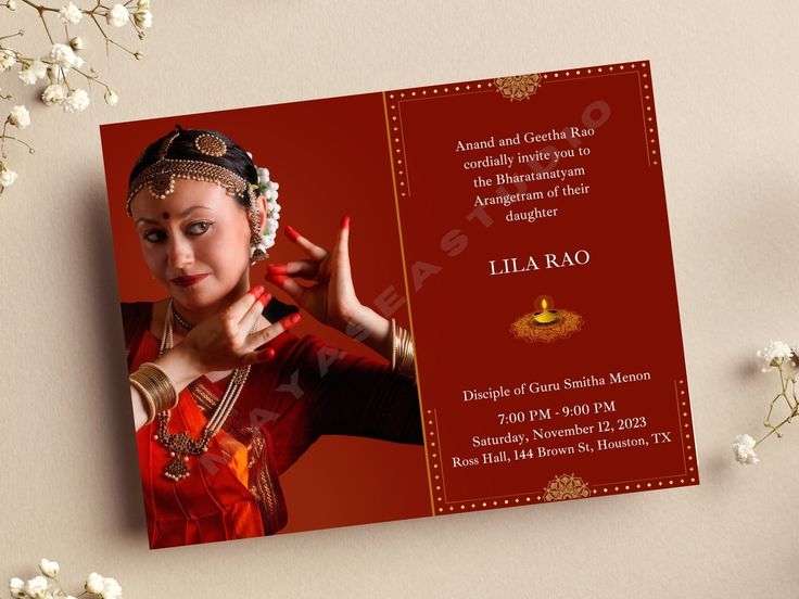 Arangetram Invitation arangetram arangetram Invitation Template