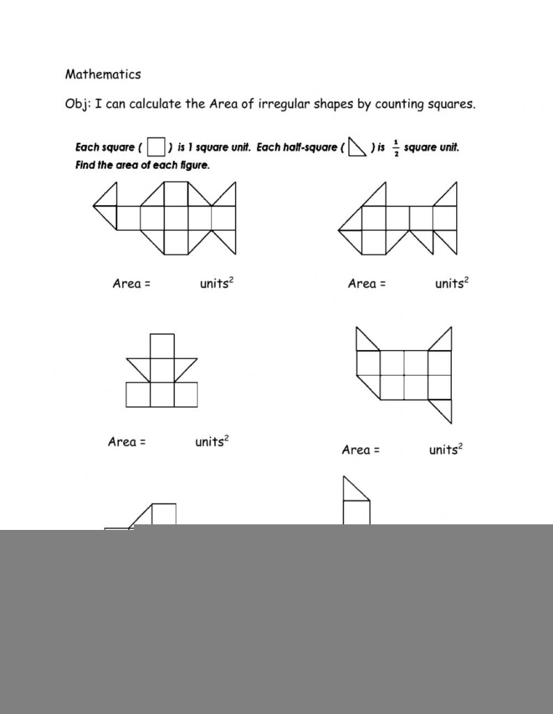 squares worksheet
