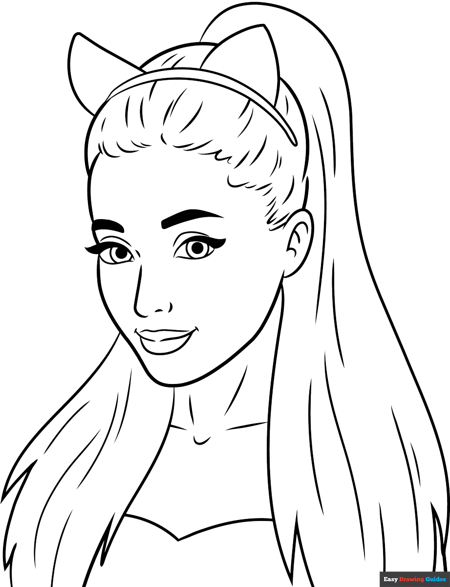 Ariana Grande Coloring Pages
