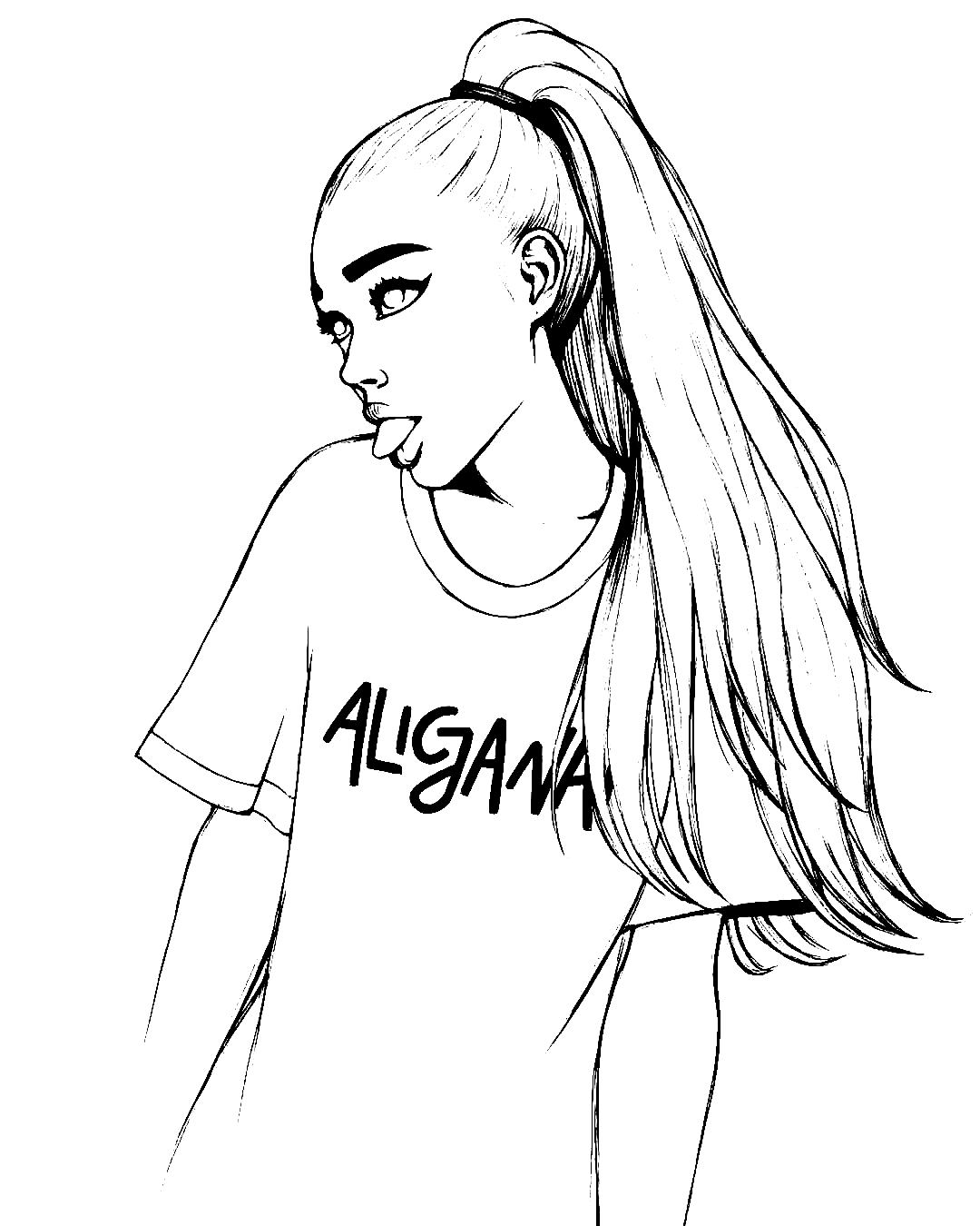 Ariana Grande Coloring Pages Ariana Grande Coloring Pages Coloring 