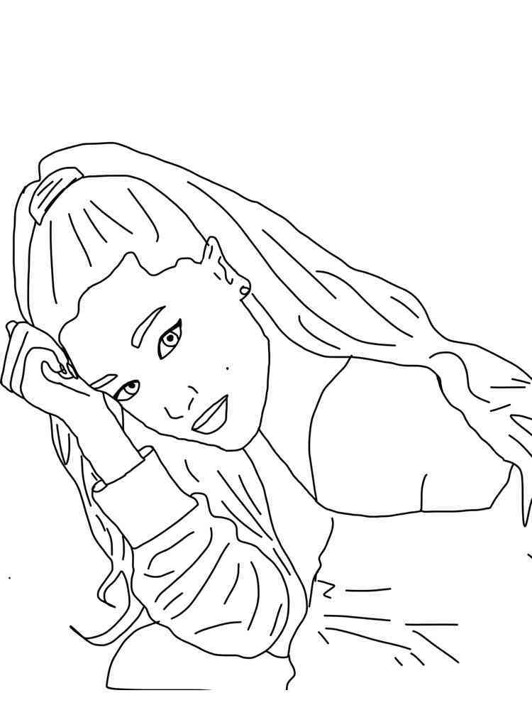 Ariana Grande Coloring Pages