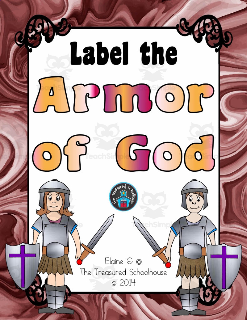Armor Of God Worksheets By Teach Simple