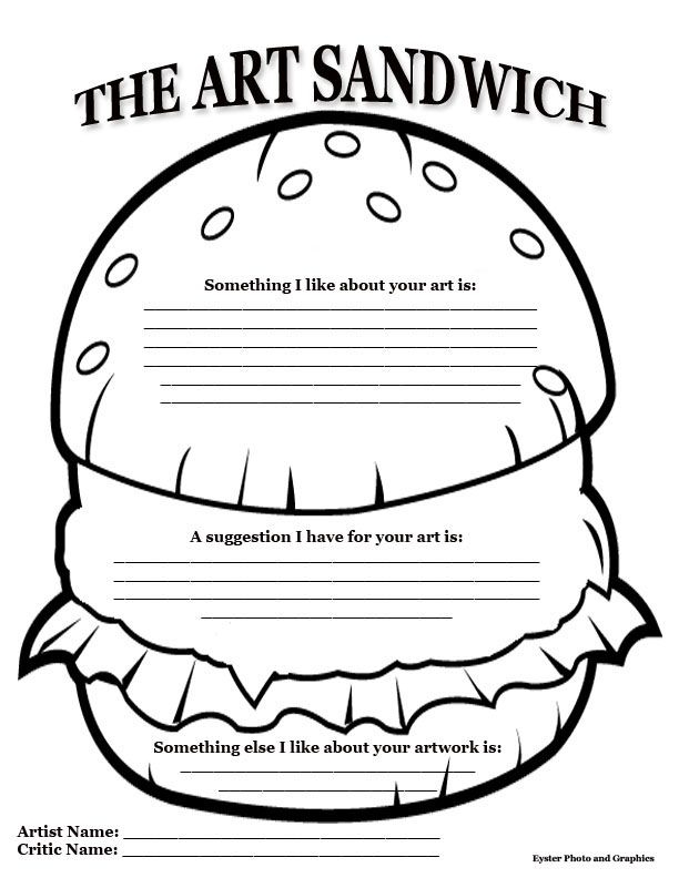 Art Critique Worksheet Printable Sheet Education