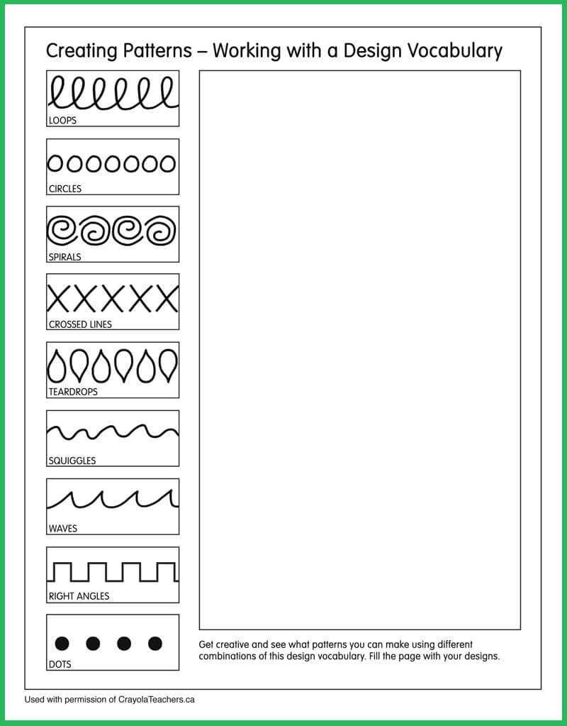 printable art worksheets for grade 5