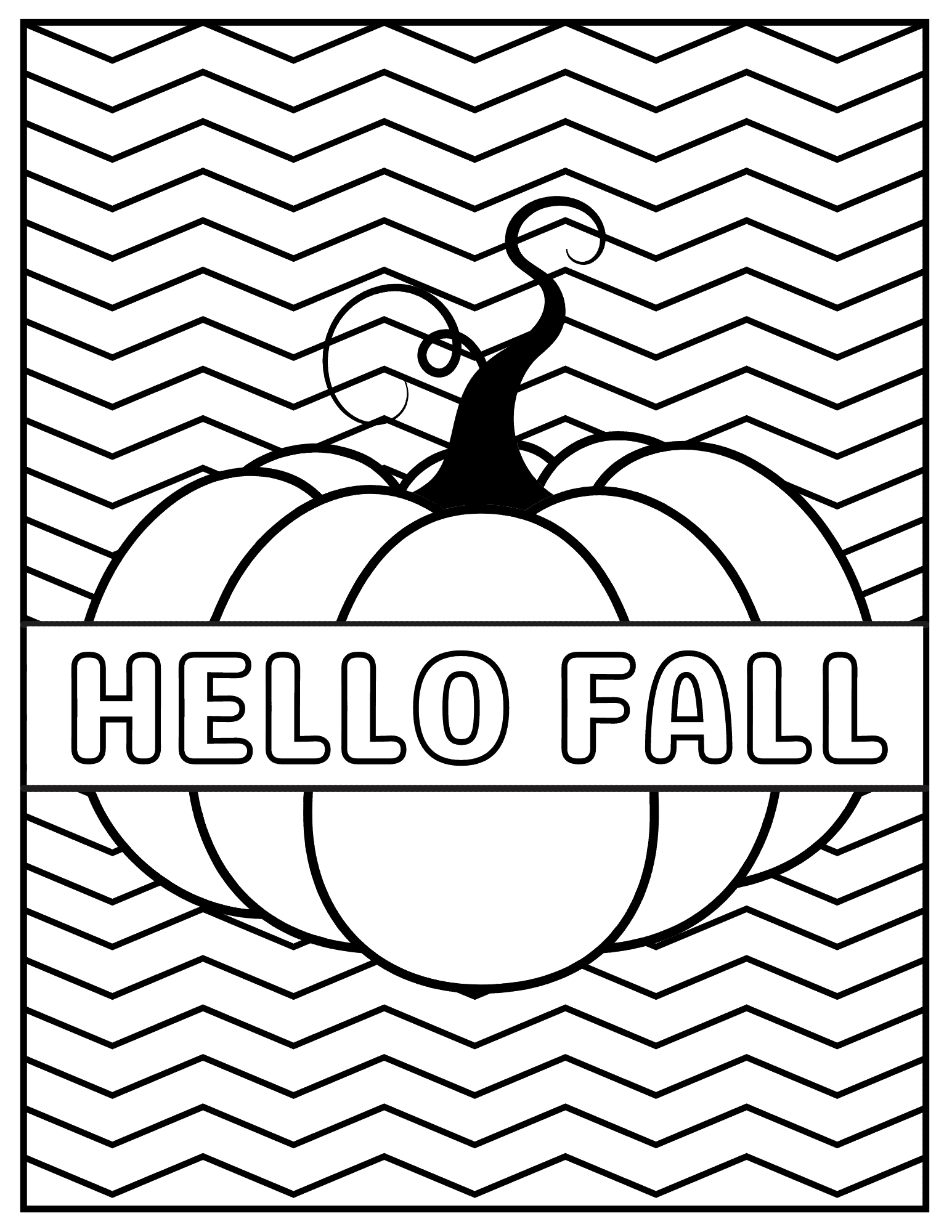 Fall Coloring Pages Free Printable