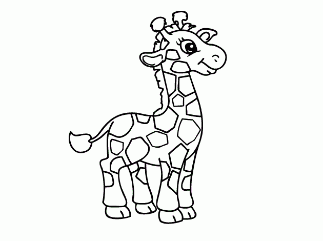 Baby Giraffe Coloring Page Free Printable Coloring Pages For Kids