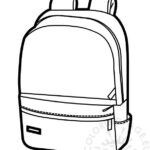 Backpack Coloring Page Printable Coloring Page