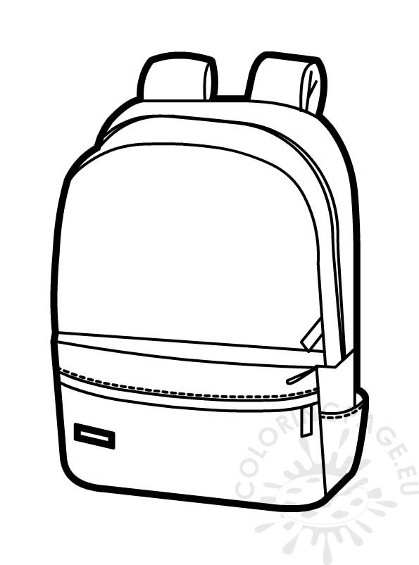 Backpack Coloring Page Printable Coloring Page