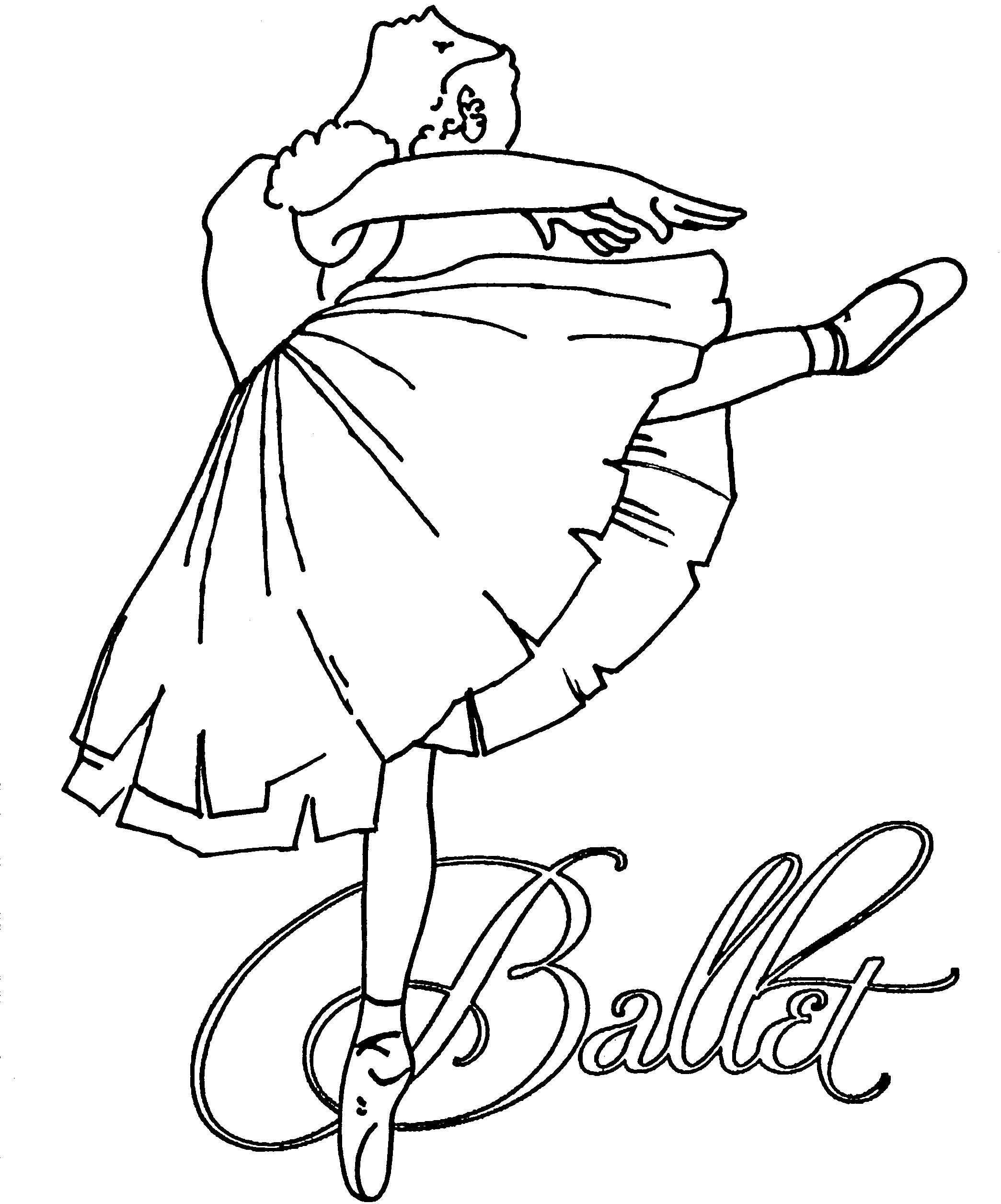 Ballet Dancer Coloring Page
