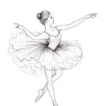 Ballet Dancer Coloring Page Coloring Book