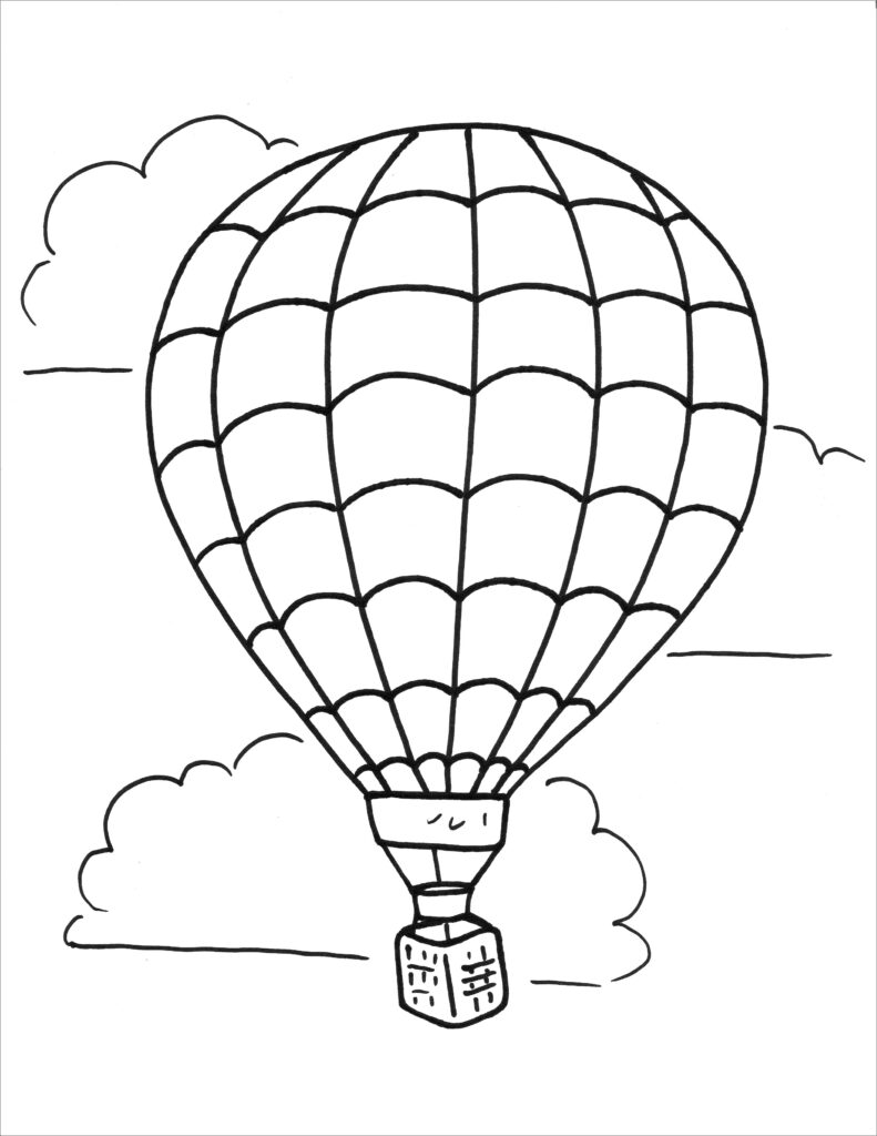 Balloon Coloring Pages ColoringBay