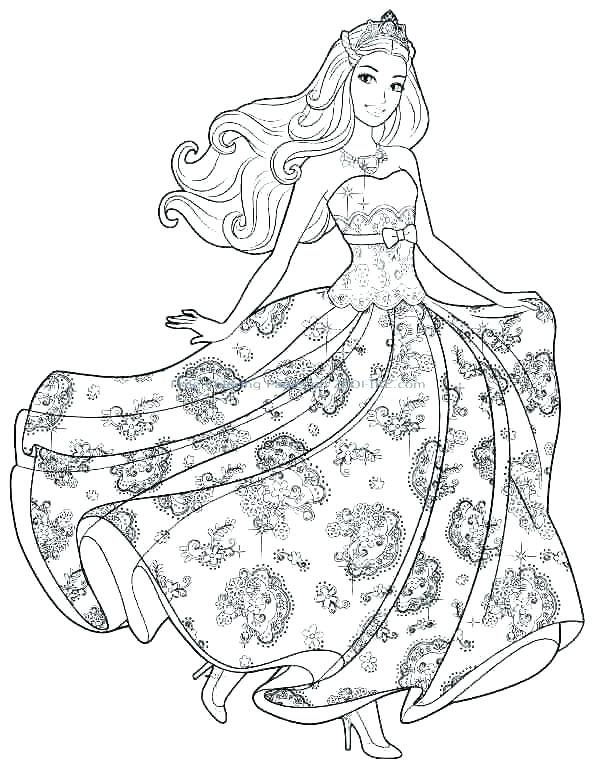 Barbie Fashion Coloring Pages